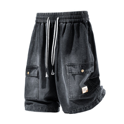 👖 50% KORTING! 🏙️ Loszittende denim cargoshorts voor heren – High Street-stijl & verstelbare pasvorm 🛹