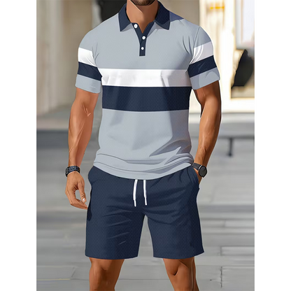 👕 50% KORTING! ☀️ 2-delige set met overhemd en korte broek voor heren – Comfortabel, ademend en veelzijdig – Perfect voor de zomer, vrije tijd of op reis – nonchalante en luchtige stijl 🩳✨