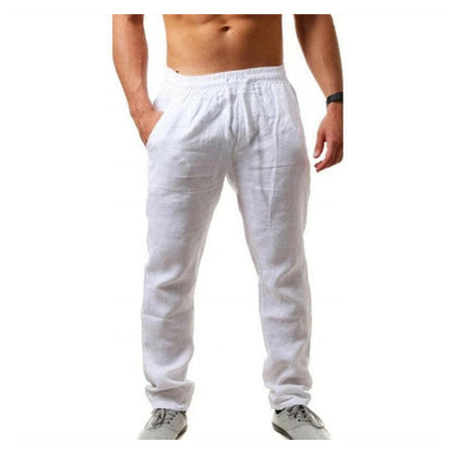 👖 NU 50% KORTING! 🏆 Casual herenbroek met trekkoord – Ademend en lichtgewicht – Relaxte pasvorm, perfect voor de zomer of smart casual – Comfortabel en stijlvol 🌿✨