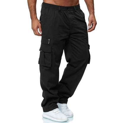 👖🧵 Cargo-broek voor heren met meerdere zakken en een relaxte pasvorm – Duurzaam en ademend – Perfect voor op het werk, tijdens het wandelen of voor dagelijks gebruik – Praktisch en comfortabel 🌿✨