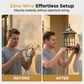 💡 Zonne-energie wandlamp met bewegingssensor | Drie verlichtingsmodi · Weerbestendig en regenbestendig | Verlichting voor de veranda, het terras en buiten 's nachts
