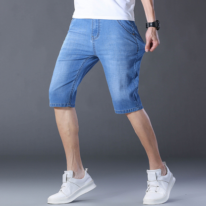 🩳 NU 50% KORTING! ⏰ Lichte denimshorts voor heren voor de zomer – Ademend, casual en perfect voor warme dagen – stijlvolle en comfortabele pasvorm 🌞