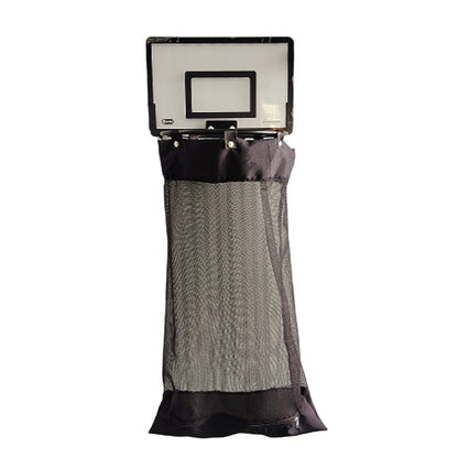 🎉Basketbal-wasmand voor over de deur | Creatief scorespel, grote zwarte mesh zak, acryl/houten achterbord, montage zonder boren 🚪🏀