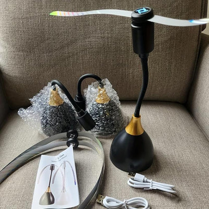 🌀 50% KORTING! Slimme Vliegenverjager Ventilator – USB/batterij, stil, draagbaar – vliegenvrije zone overal. 🏡✅