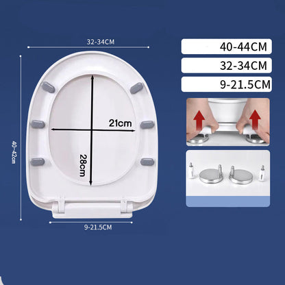 🚽💤 50% KORTING! Toiletbril met langzame sluiting – Geen geklap meer. Scharnieren met snelsluiting, eenvoudig te verwijderen. Geschikt voor U-, V- en O-vormen. Een rustgevende upgrade voor je badkamer! 🛁✅