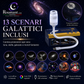 🌌 NU 50 % KORTING! 💫 USB-lamp met sterrenhemelprojectie – 13 verwisselbare filmschijfjes & flexibele hals – perfect voor de slaapkamer ✨