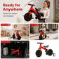 💥 50% korting! 🚲 3-in-1-driewieler voor kinderen – kinderwagen, driewieler & loopfiets. Licht (2,8 kg) & opvouwbaar. Zeer sterk koolstofstaal, EVA-wielen. Voor kinderen van 2–6 jaar, max. 90 kg. Rood/blauw/roze/geel 🛡️