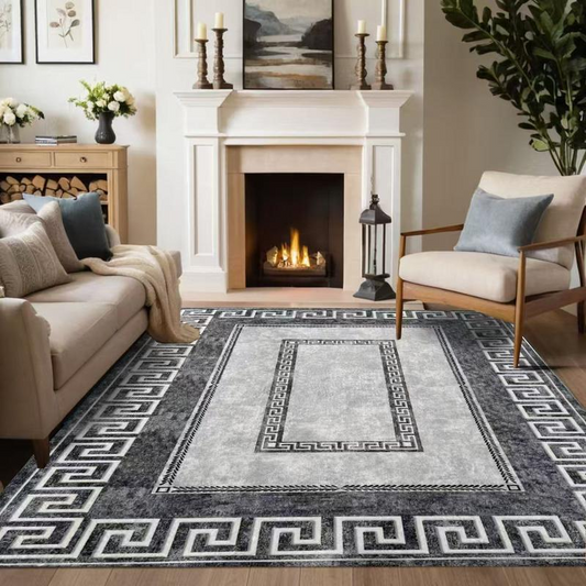 🧶 50 % KORTING! 🏠 Antislipmat met korte pool – zacht, slijtvast en onderhoudsvriendelijk – perfect voor de woonkamer en de hal 🚪