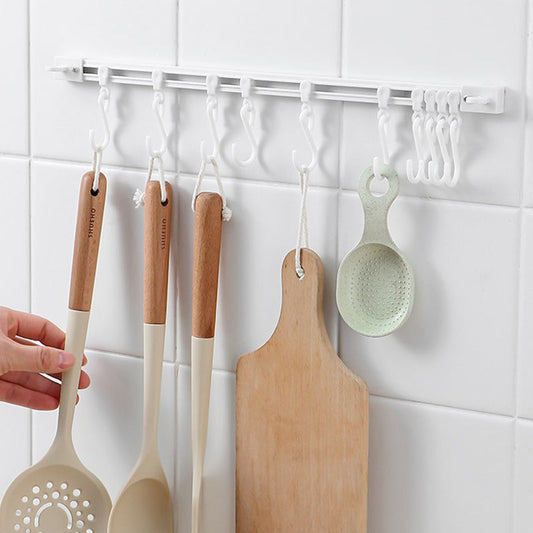🍳 50% korting! Zelfklevende keukenrail maet 10 schuifhaken – ruimtebesparend, zonder boren & stevig. Houd uw keuken georganiseerd! ✨🔧