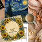 🎨 Kunstwandkalender 2027 – Op Van Gogh geïnspireerde bloemmotieven voor thuis en op kantoor