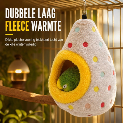 🥚 TIJDELIJKE KORTING VAN 49%! ⚡ Hangend katoenen vogel-nest hangmat – dubbellaagse fleece warme schuilplaats voor kleine vogels ✨