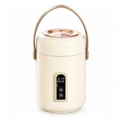 🍲50% KORTING! Multifunctionele elektrische kookpot van 1 liter – keramische antiaanbaklaag, warmtebehoud tot 8 uur en 360°-verwarming voor gezond en stil koken, waar je ook bent 🏆✨